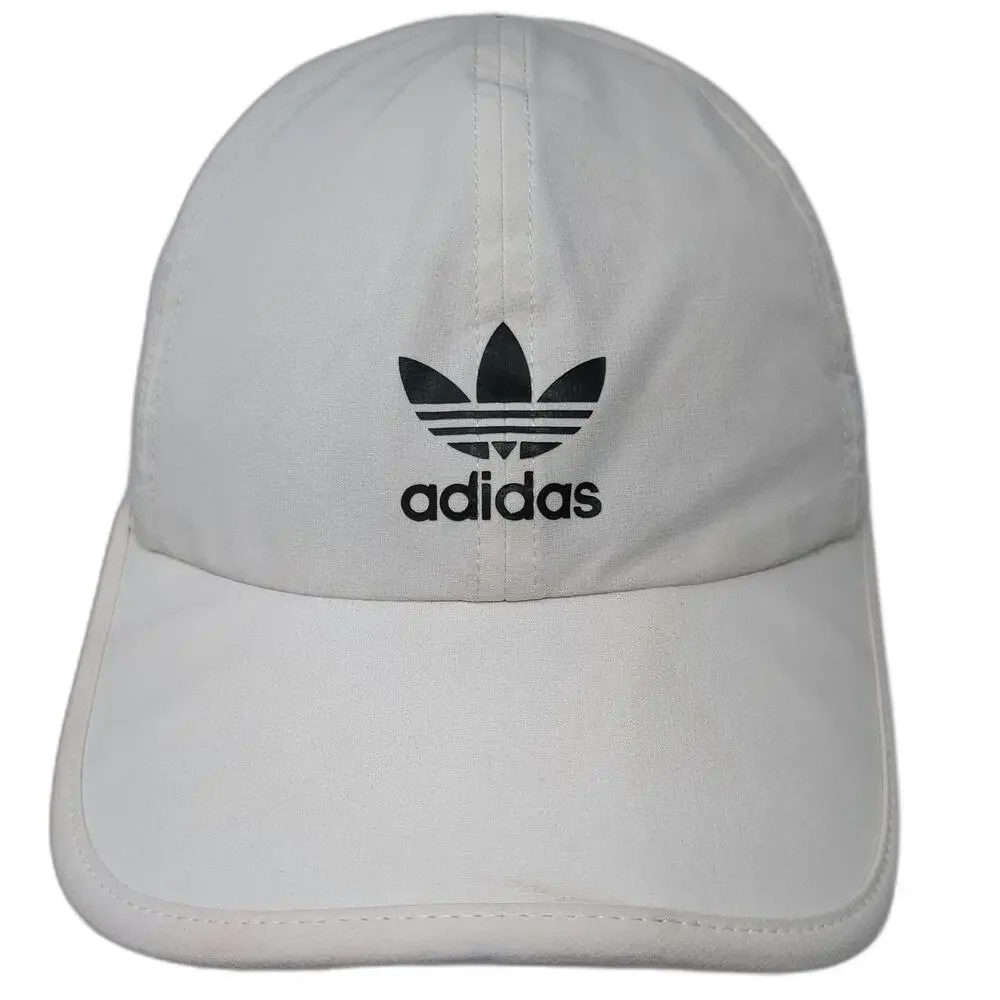 Adidas Baseball Cap White One Size Three Stripes Trefoil Logo Performance Hat